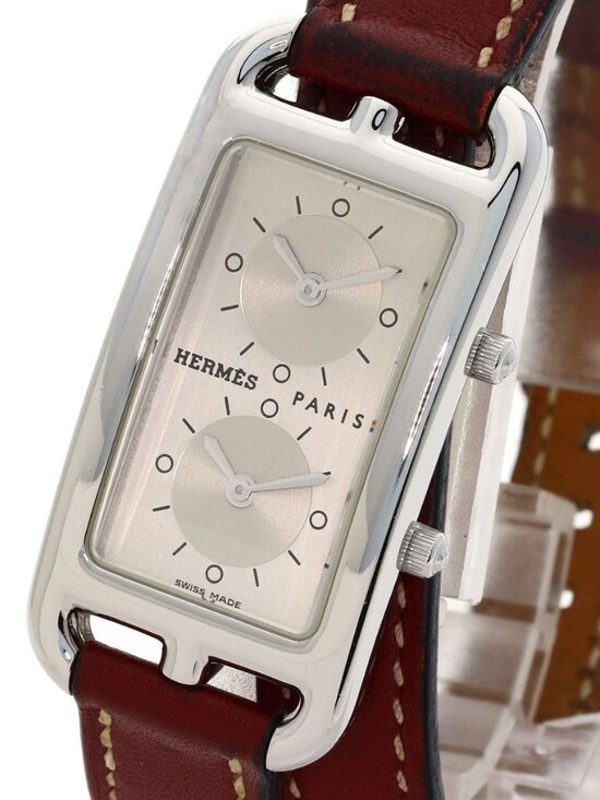 Hermes Cape Cod Duzon Double Tour Watch SS Leather main image 12